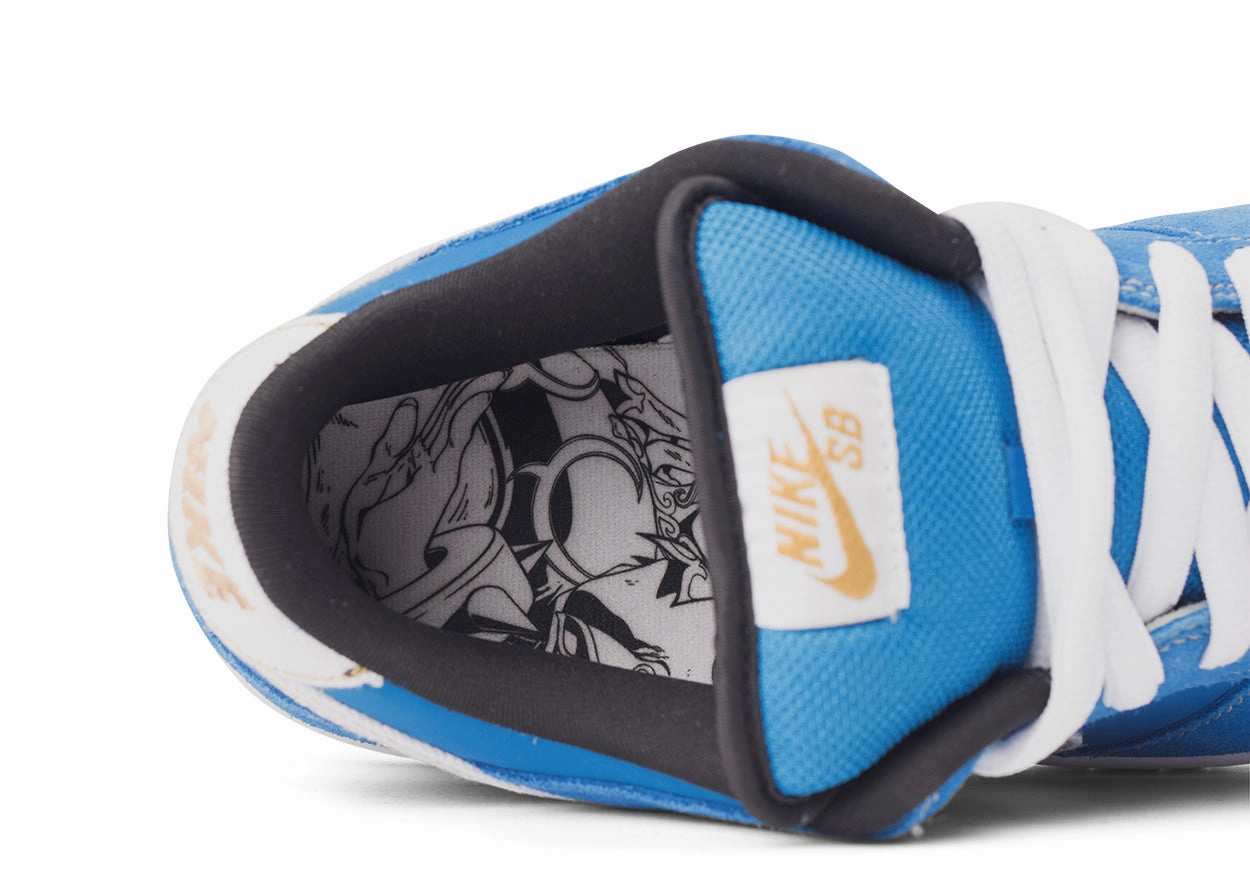 Street Fighter X Dunk Low Pro SB Chun Li (2010) synthetic upper shoes zip - up shoes