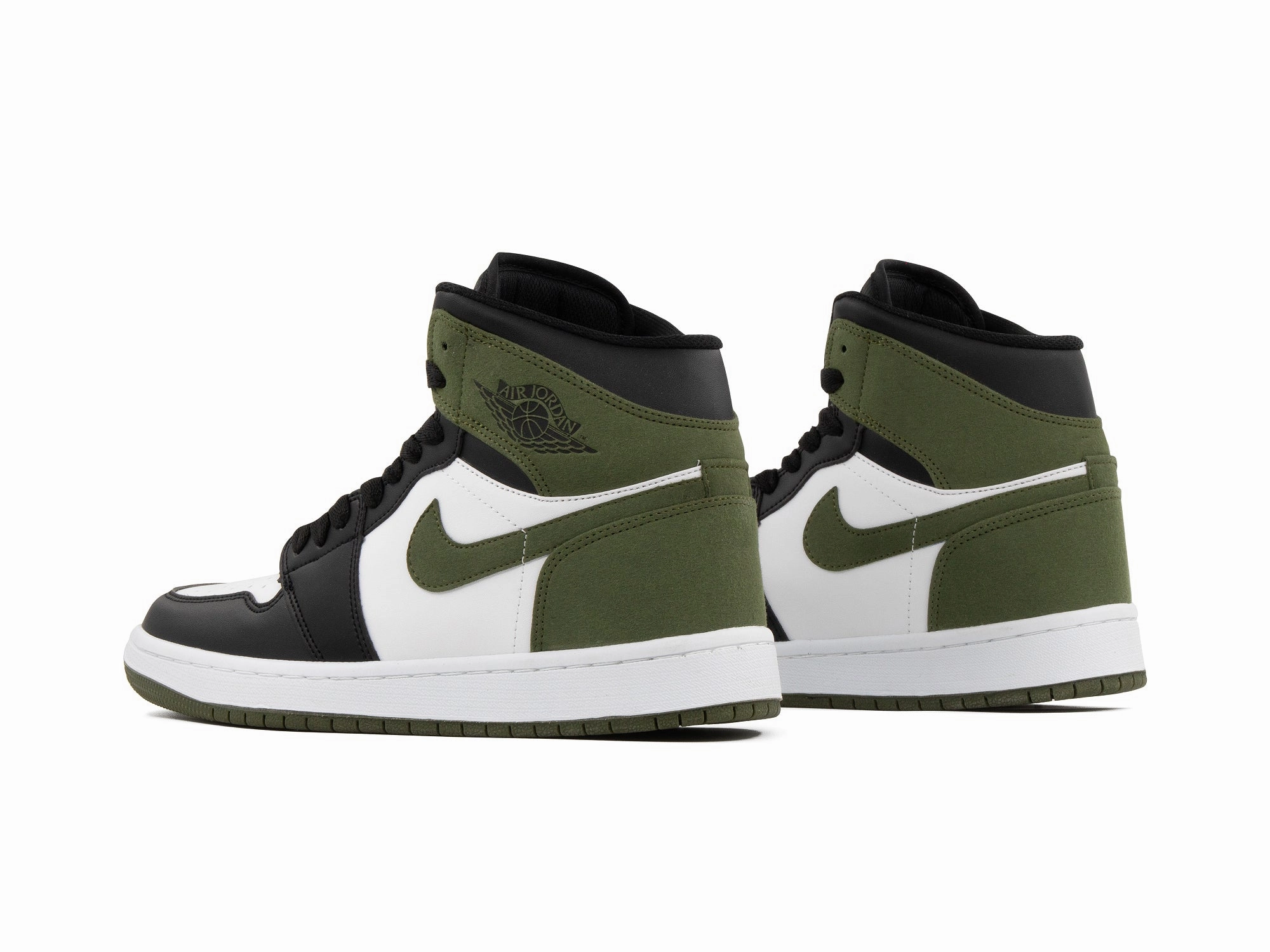 dirt running shoes indoor - only shoes Tenis Retro 1 Blanco Verde Negro