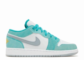rocky terrain Jordan 1 Low SE New Emerald (GS)