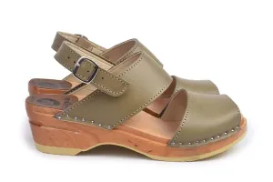 Troentorp Women's Ingrid Sandal Clogs- Olive