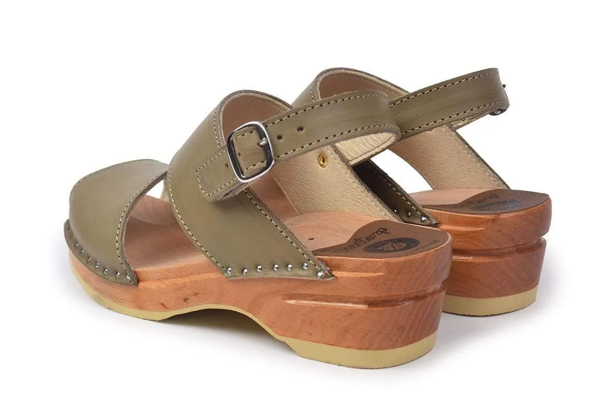 Troentorp Women's Ingrid Sandal Clogs- Olive