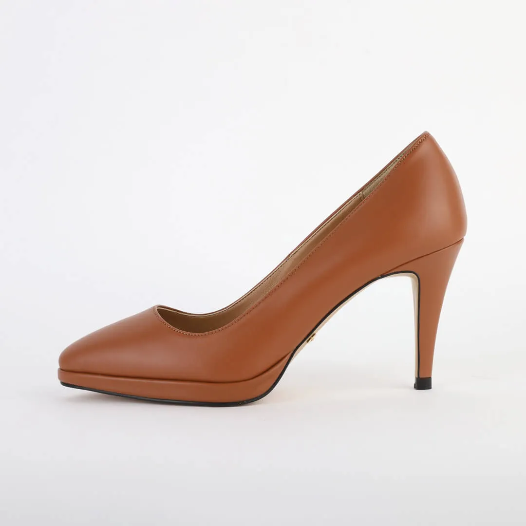 *UK size 13 - ELKO `24 - beige, 10/1cm heels
