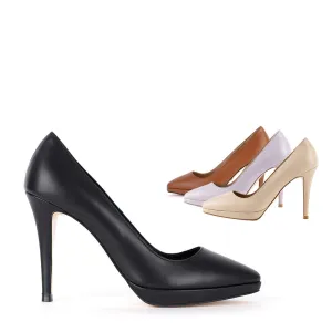 *UK size 13 - ELKO `24 - beige, 10/1cm heels