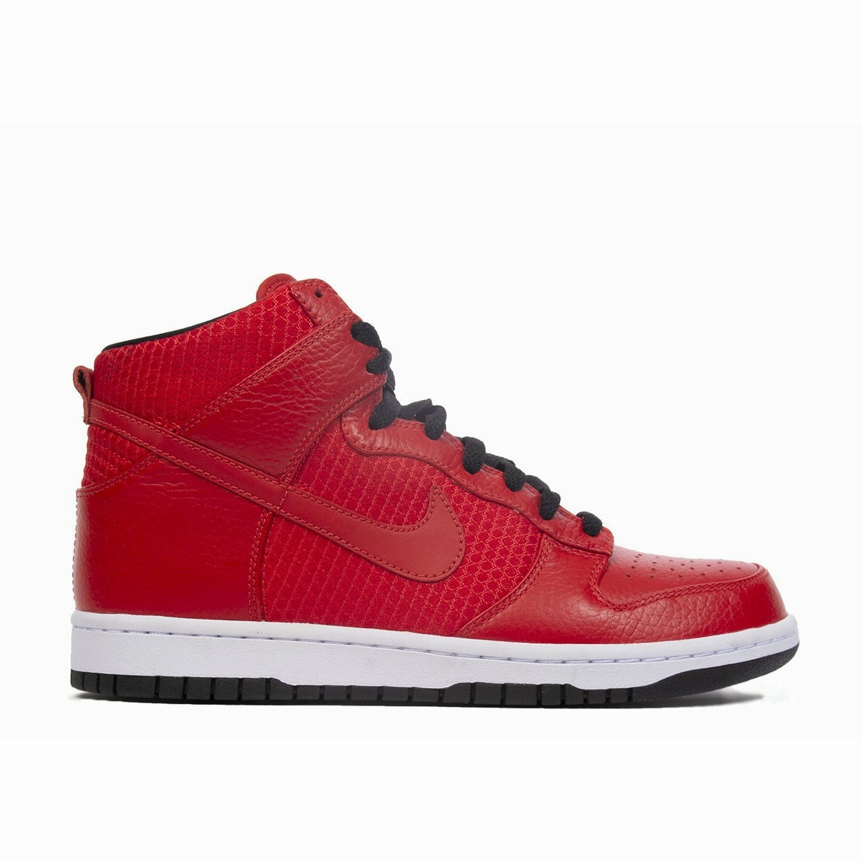 square - design shoes Dunk High Premium "sport red-black" (2008)