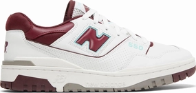 Layered Look New Balance 550 Burgundy Cyan