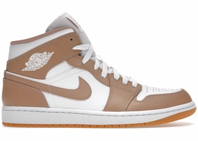 Jordan 1 Mid "Tan Gum" Quick Adjustment Anti Odor Treatment