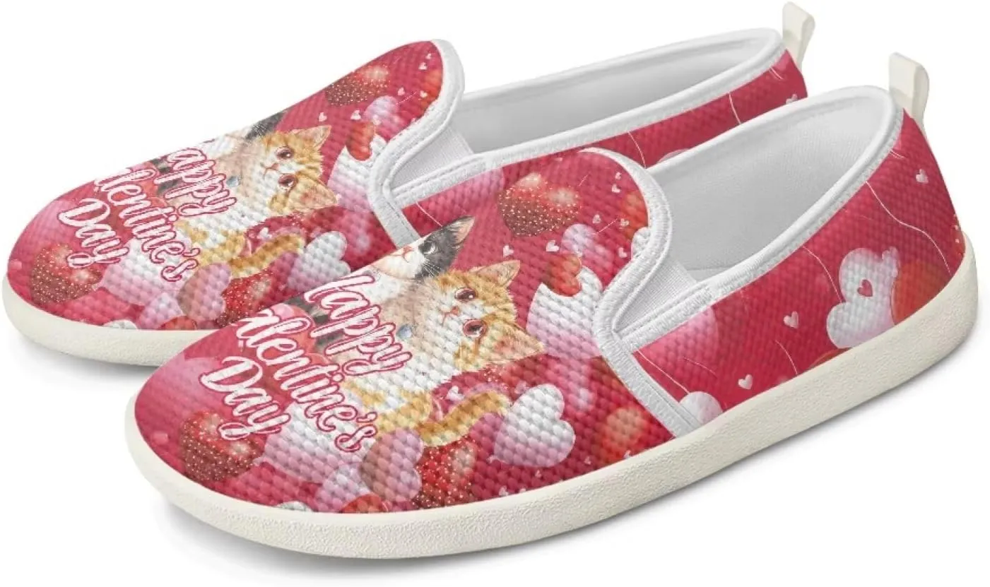 UNICEU Women Low Top Slip On Loafer Mesh Sneaker Lightweight Walking Shoes Breathable Teenie Shoes Work Flats Casual Footwear