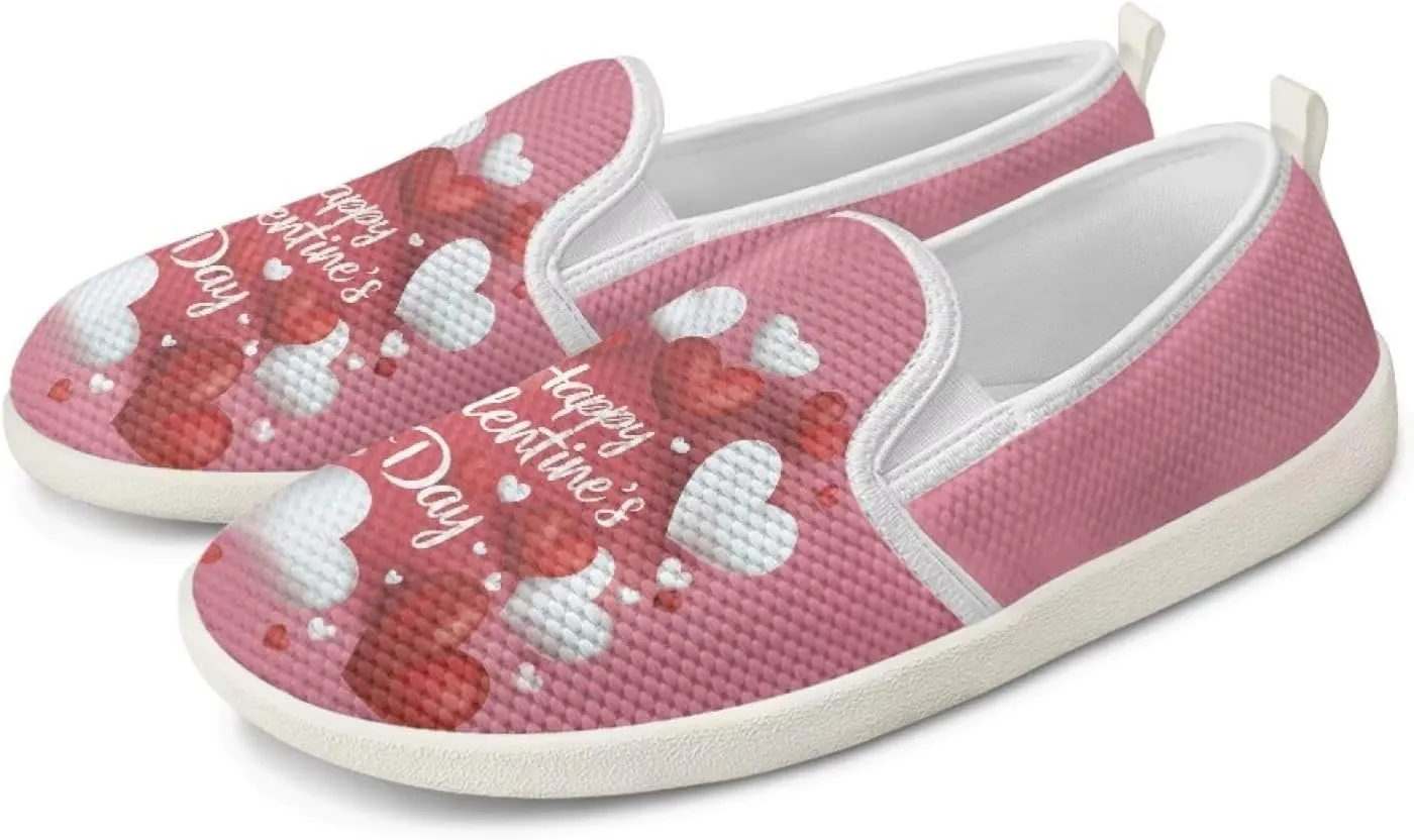 UNICEU Women Low Top Slip On Loafer Mesh Sneaker Lightweight Walking Shoes Breathable Teenie Shoes Work Flats Casual Footwear