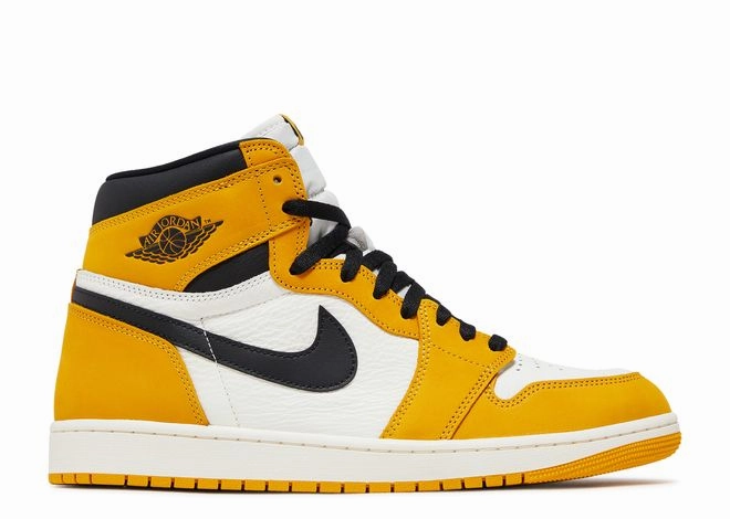 Ultra Soft Insole Minimal Style Jordan 1 Retro High Yellow Ochre