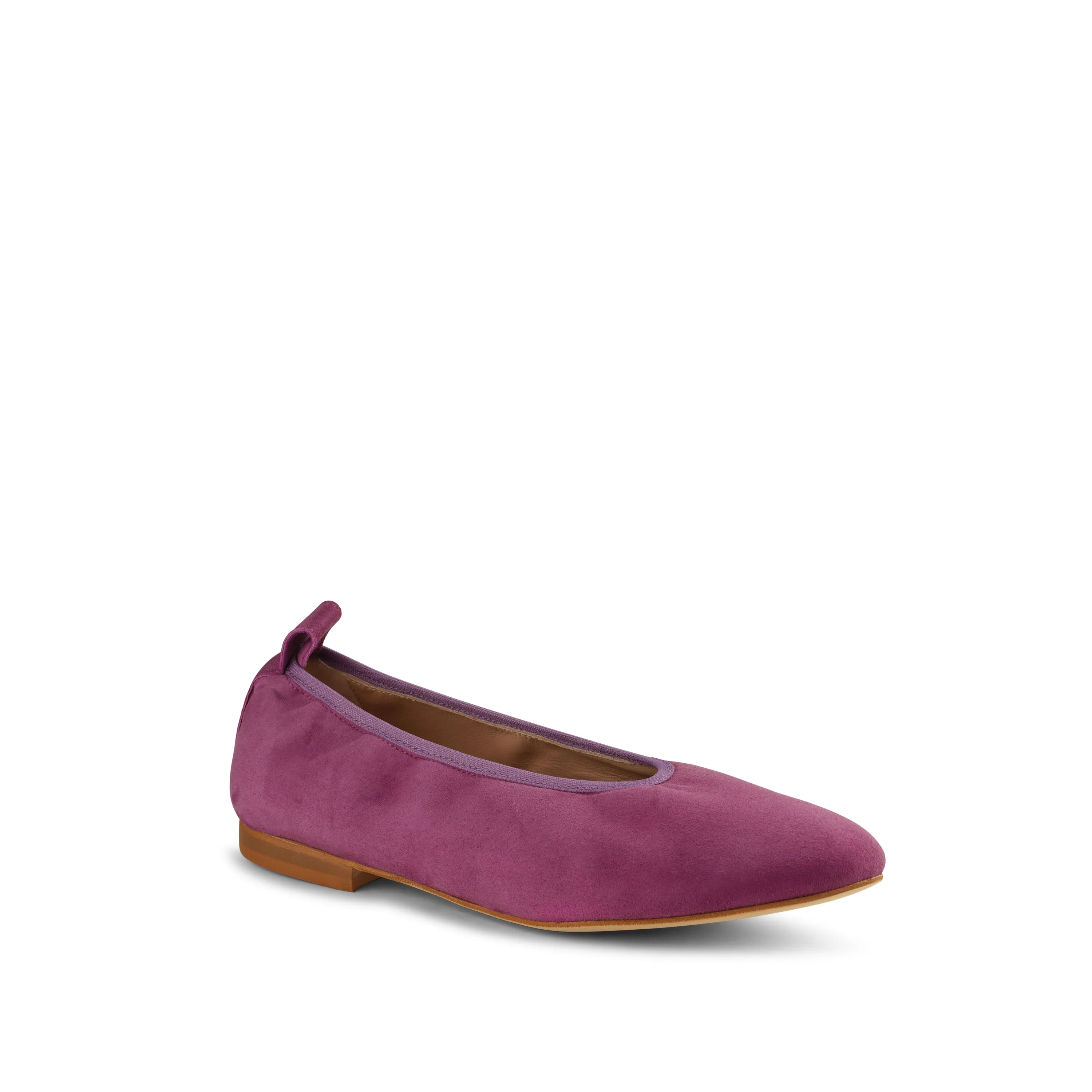 Valleria Suede Flexlite Flats Violet