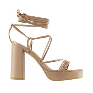Veda - Platform Lace-Up High Heels, Chunky Heel & Stylish Design, Ideal for Making a Statement at Parties or Special Occasions