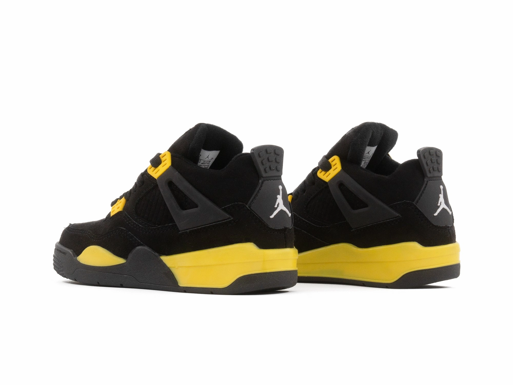 curling shoes Suede Tenis Retro 4 Negro Amarillo Ni?o