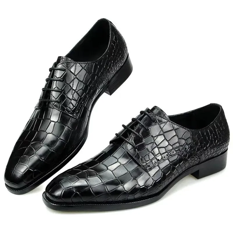 Veltique Croctex Classic Buckle Oxfords