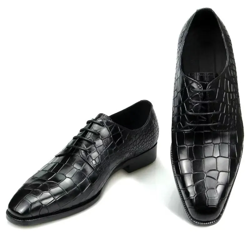 Veltique Croctex Classic Buckle Oxfords