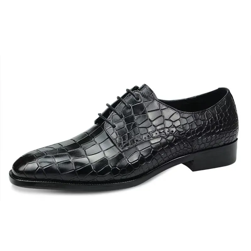 Veltique Croctex Classic Buckle Oxfords