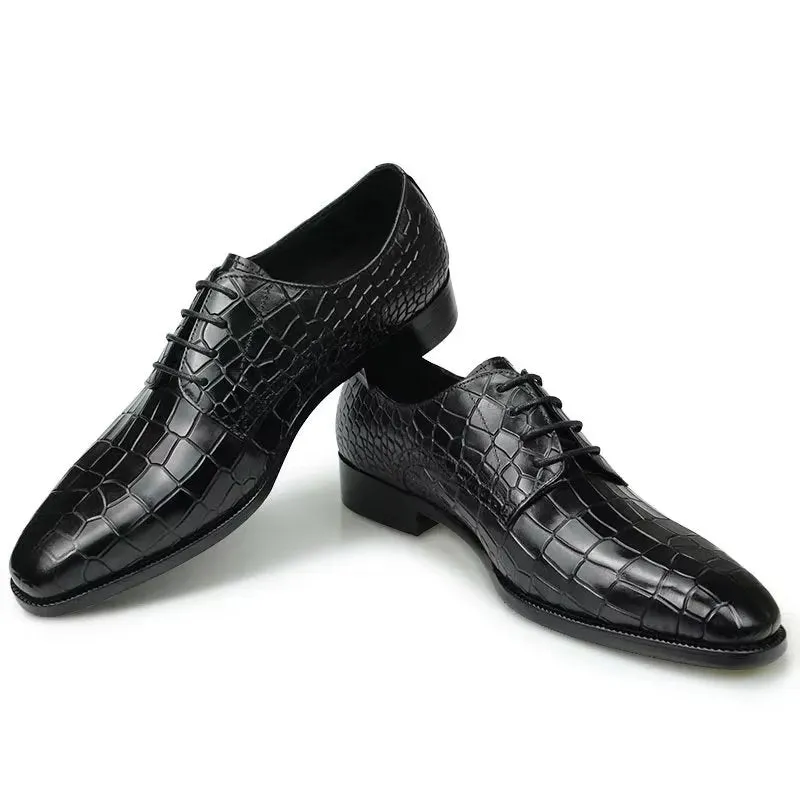 Veltique Croctex Classic Buckle Oxfords