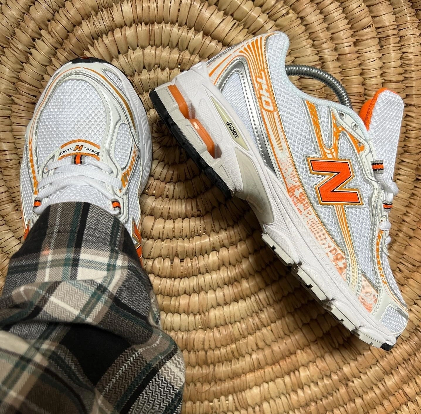 New Balance 740 Silver orange Premium Quality