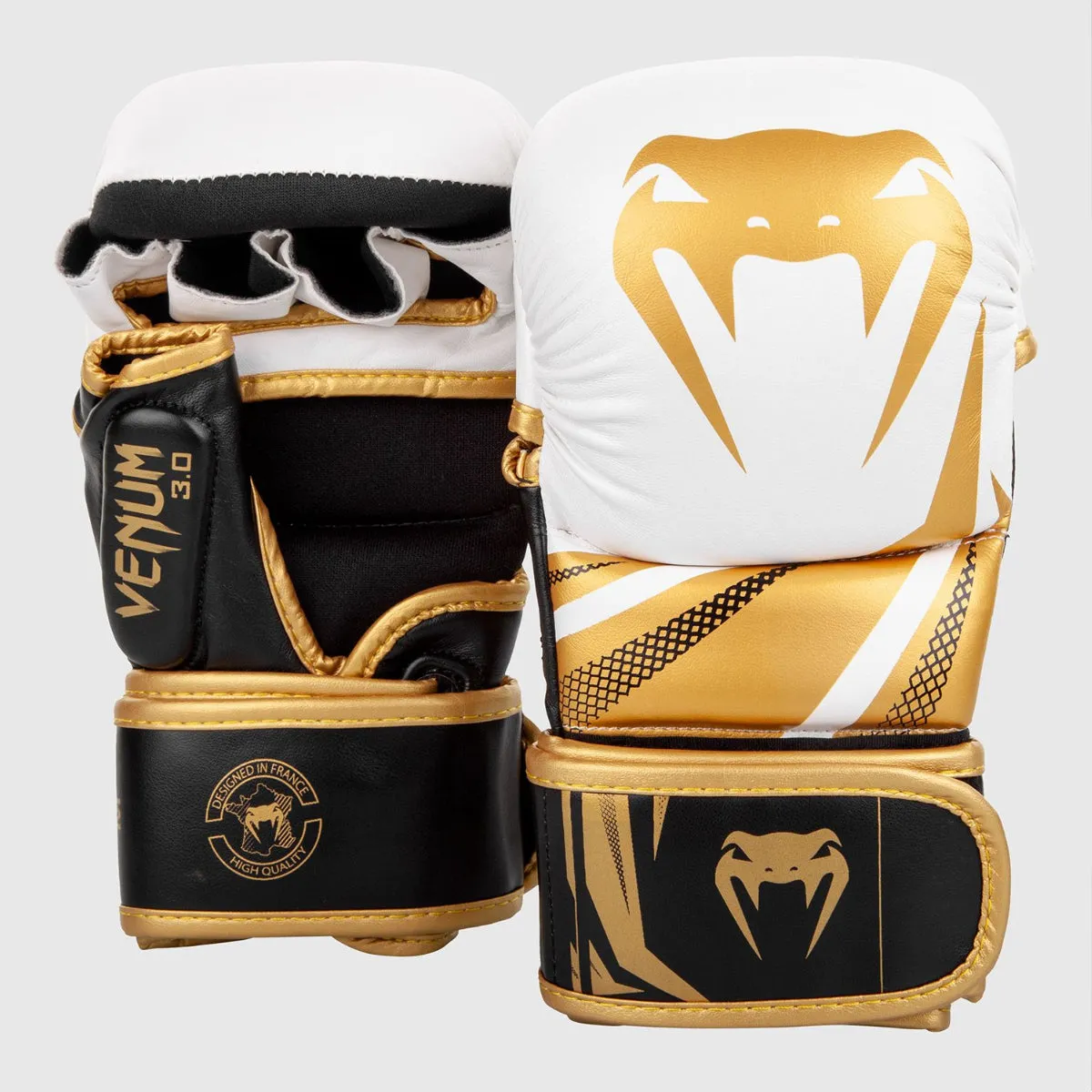 Venum Challenger 3.0 MMA Sparring Gloves White/Black/Gold
