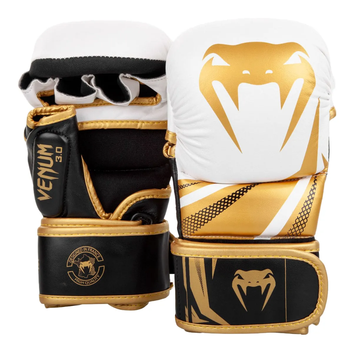 Venum Challenger 3.0 MMA Sparring Gloves White/Black/Gold