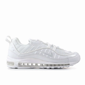 Air Max 98 White Platinum (2018) Padded Heel Counter Statement Piece