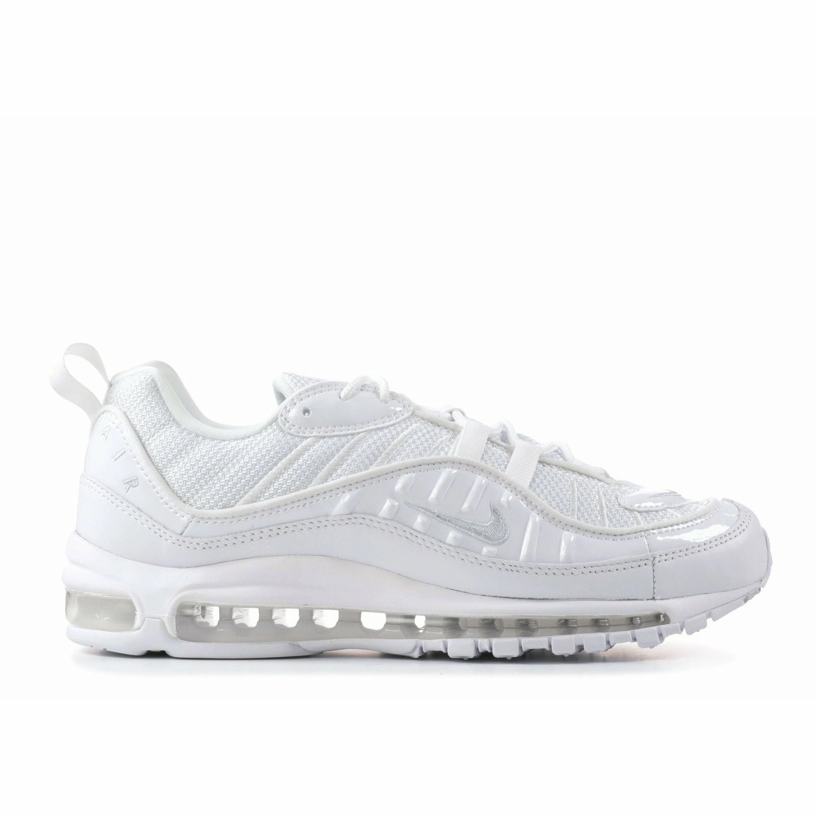 Air Max 98 White Platinum (2018) Padded Heel Counter Statement Piece