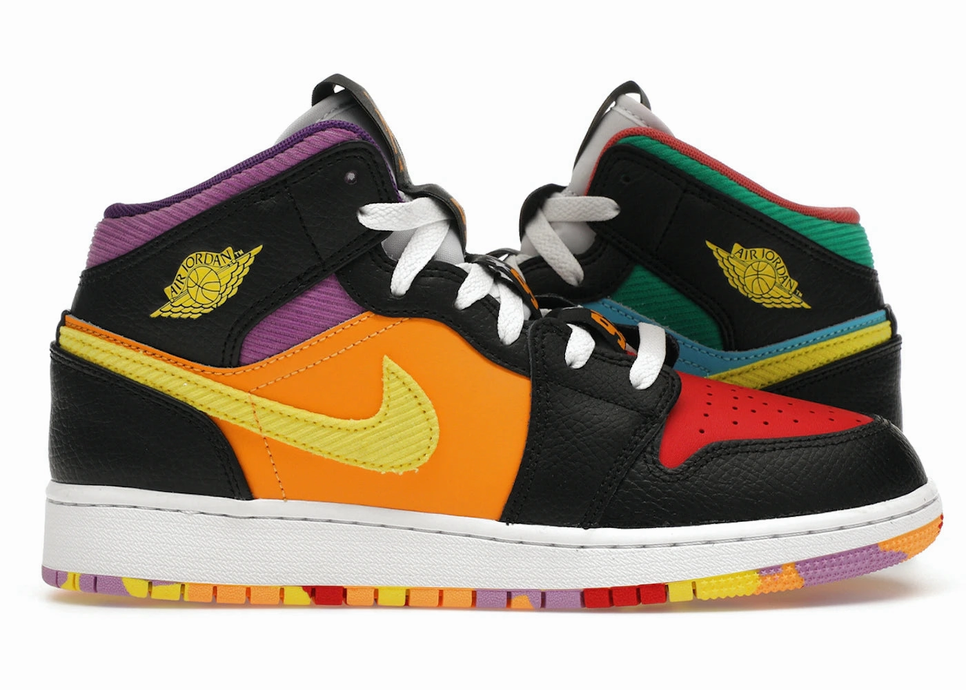Jordan 1 Mid SS Six Championships (GS) Clean Fit Comfortable Jog