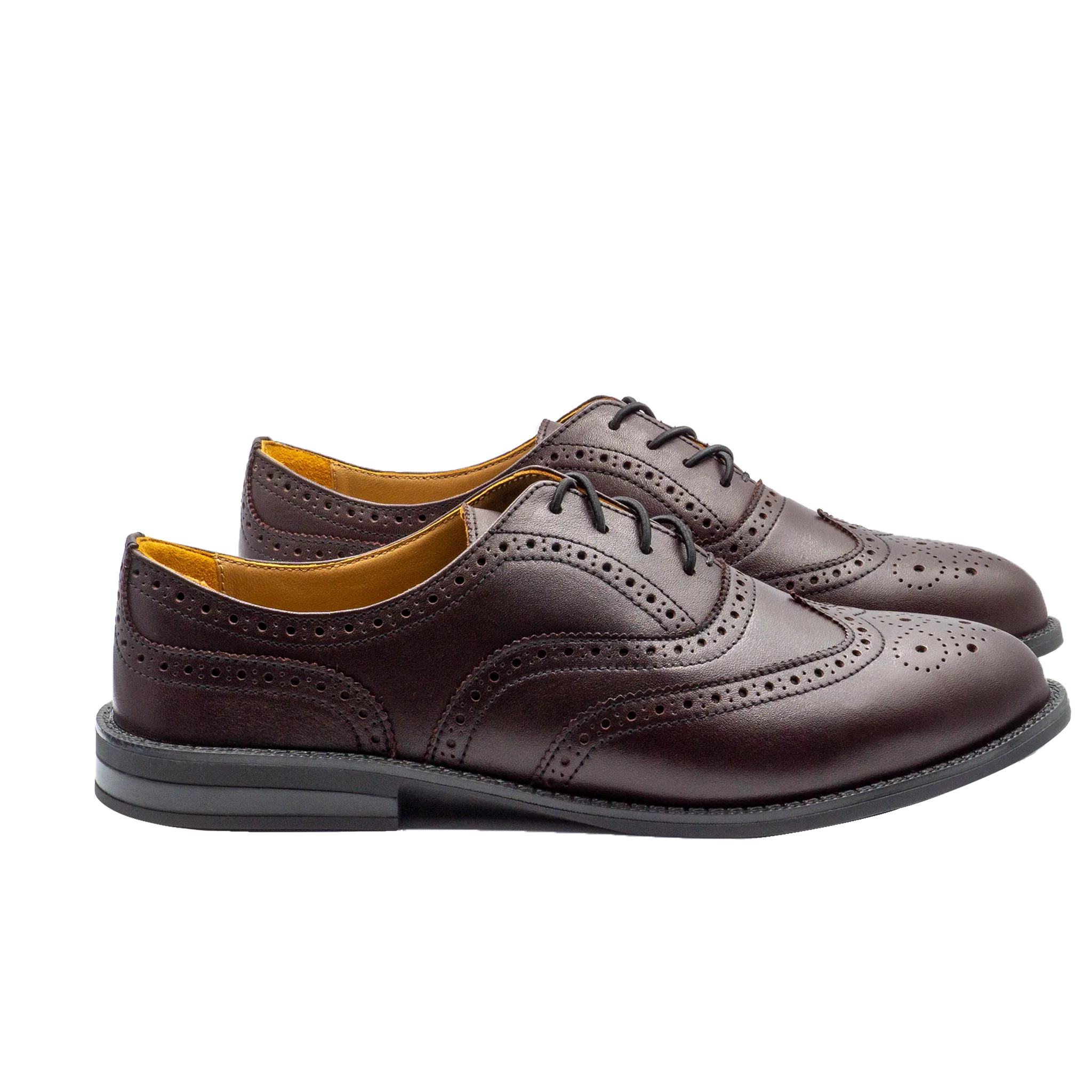 VICTORIA Wingtip Oxfords, Brown Colors (Outlet)
