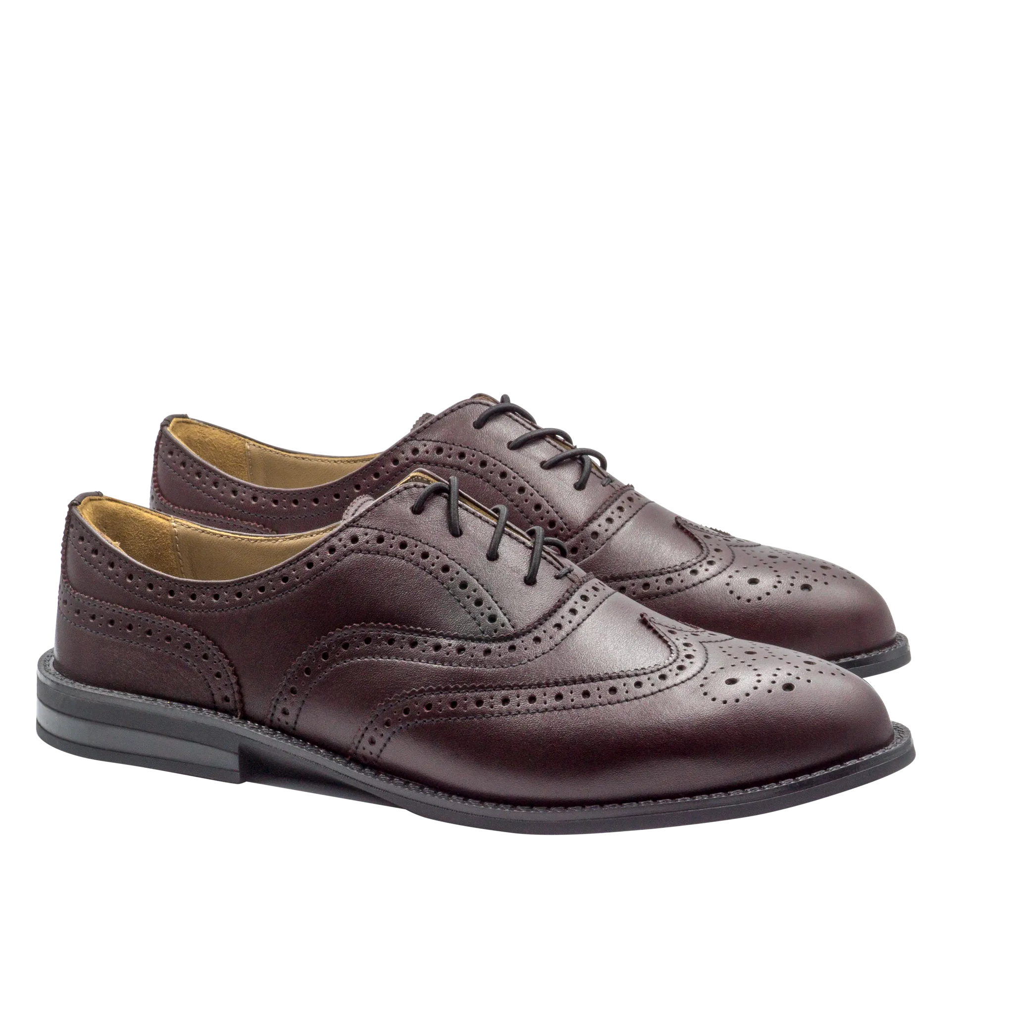VICTORIA Wingtip Oxfords, Brown Colors (Outlet)
