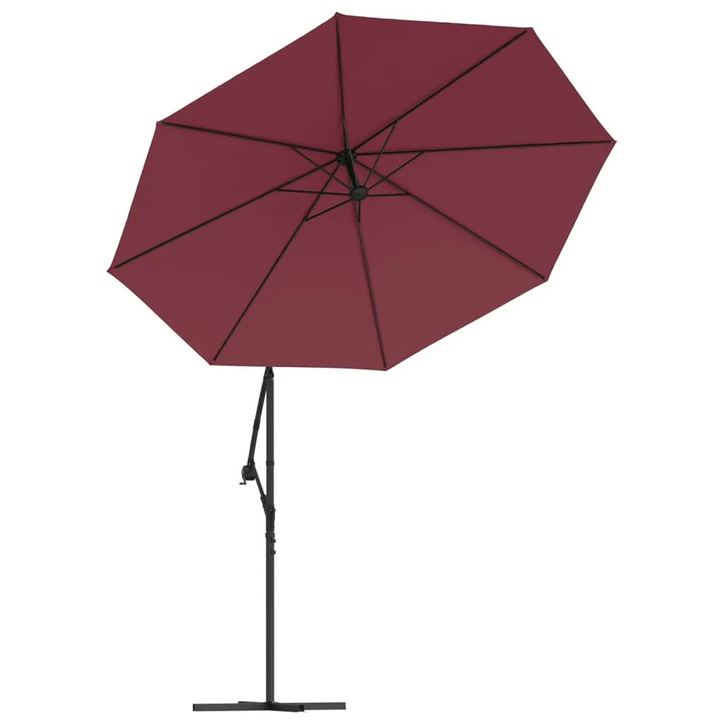 vidaXL Replacement Fabric for Cantilever Umbrella Bordeaux Red 300 cm