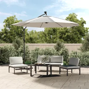 vidaXL Replacement Fabric for Cantilever Umbrella Sand White 350 cm