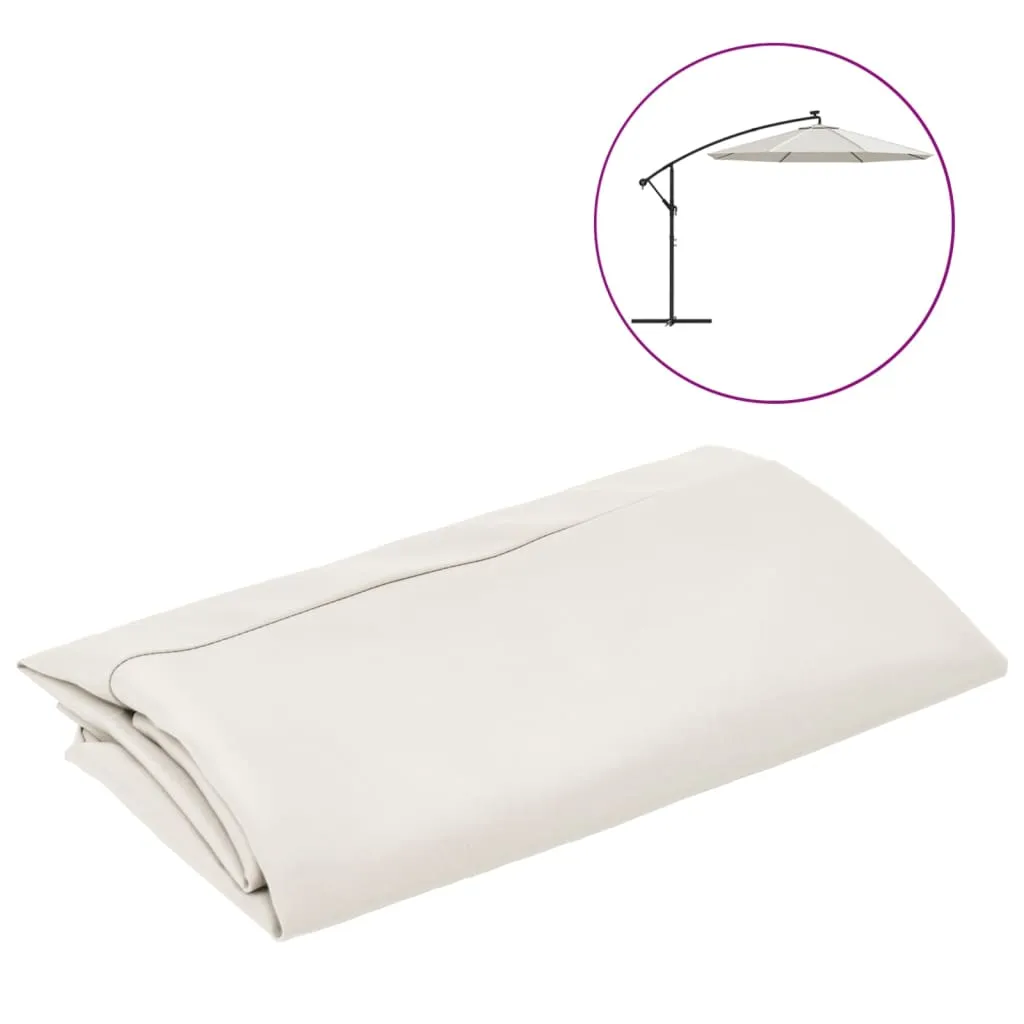 vidaXL Replacement Fabric for Cantilever Umbrella Sand White 350 cm