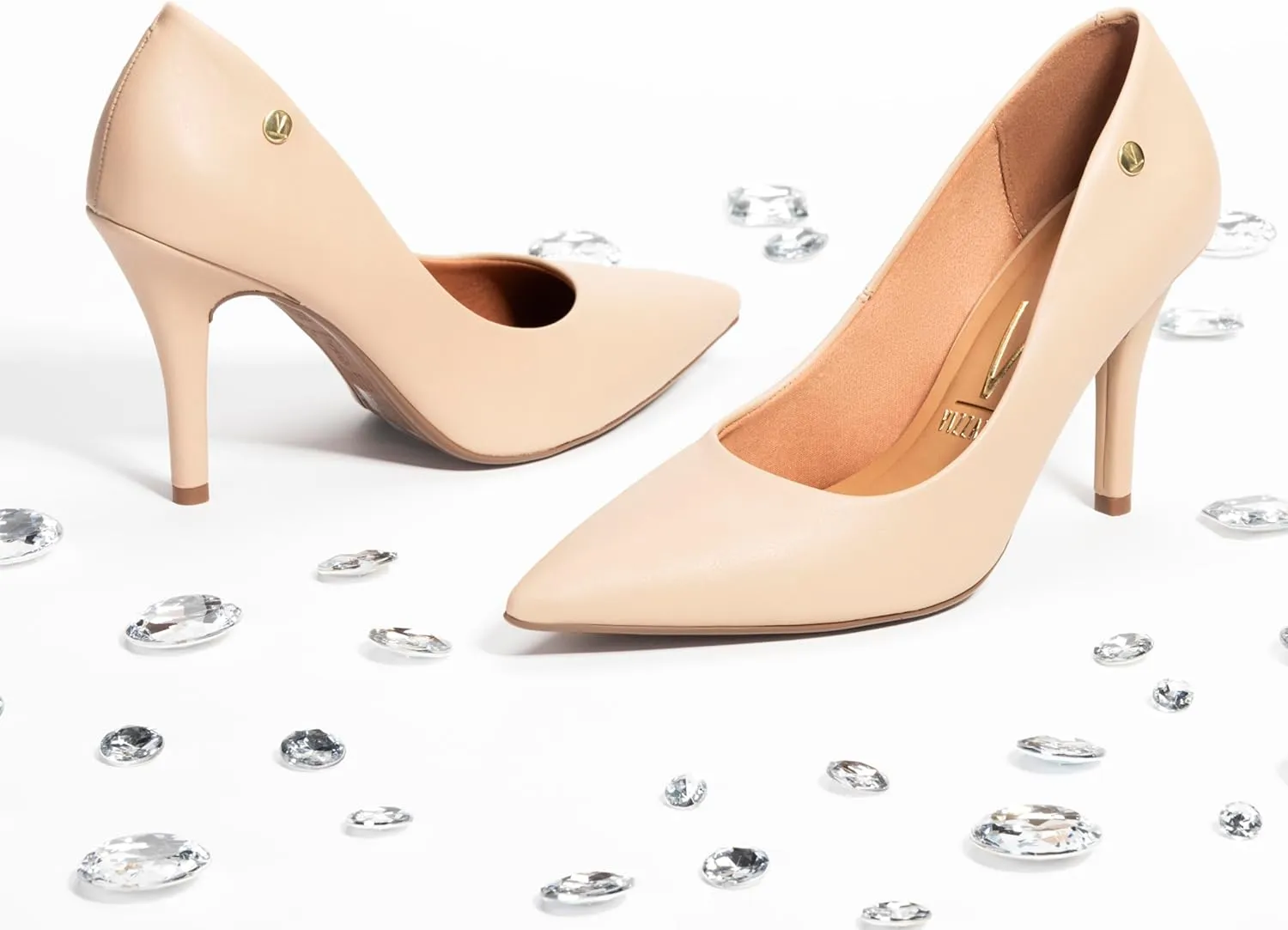 Vizzano Women's Closed Toe High Heels Dress Pointed Toe Wedding Pump Shoes