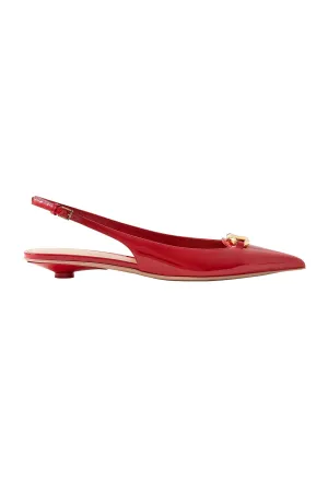 VLOGO Bold 20 Embellished Patent-Leather Pumps