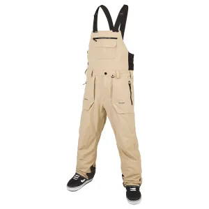Volcom Men's Rain Gore-tex Overall Bib Pant 2024 Khakiest