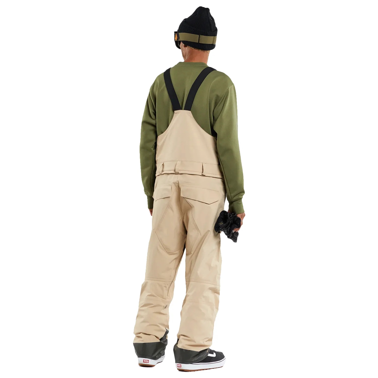 Volcom Men's Rain Gore-tex Overall Bib Pant 2024 Khakiest