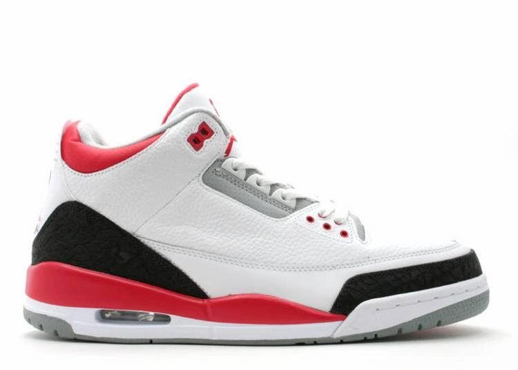 Jordan 3 Retro Fire Red (2007) continuous - running shoes
