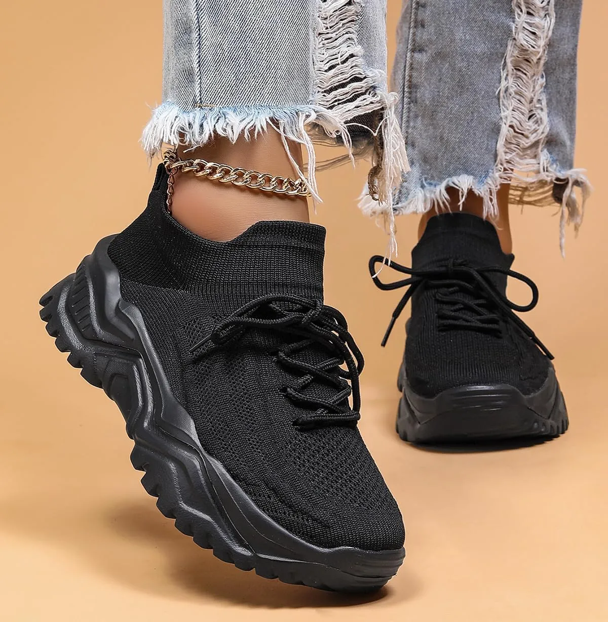 Walking Running Sneakers,with Arch Support Orthopedic Shoes,Non-Slip Orthopedic Sneakers,Breathable Mesh Casual Footwear