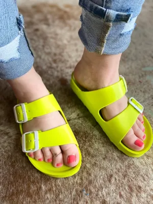 Water Slide Sandals • Lime