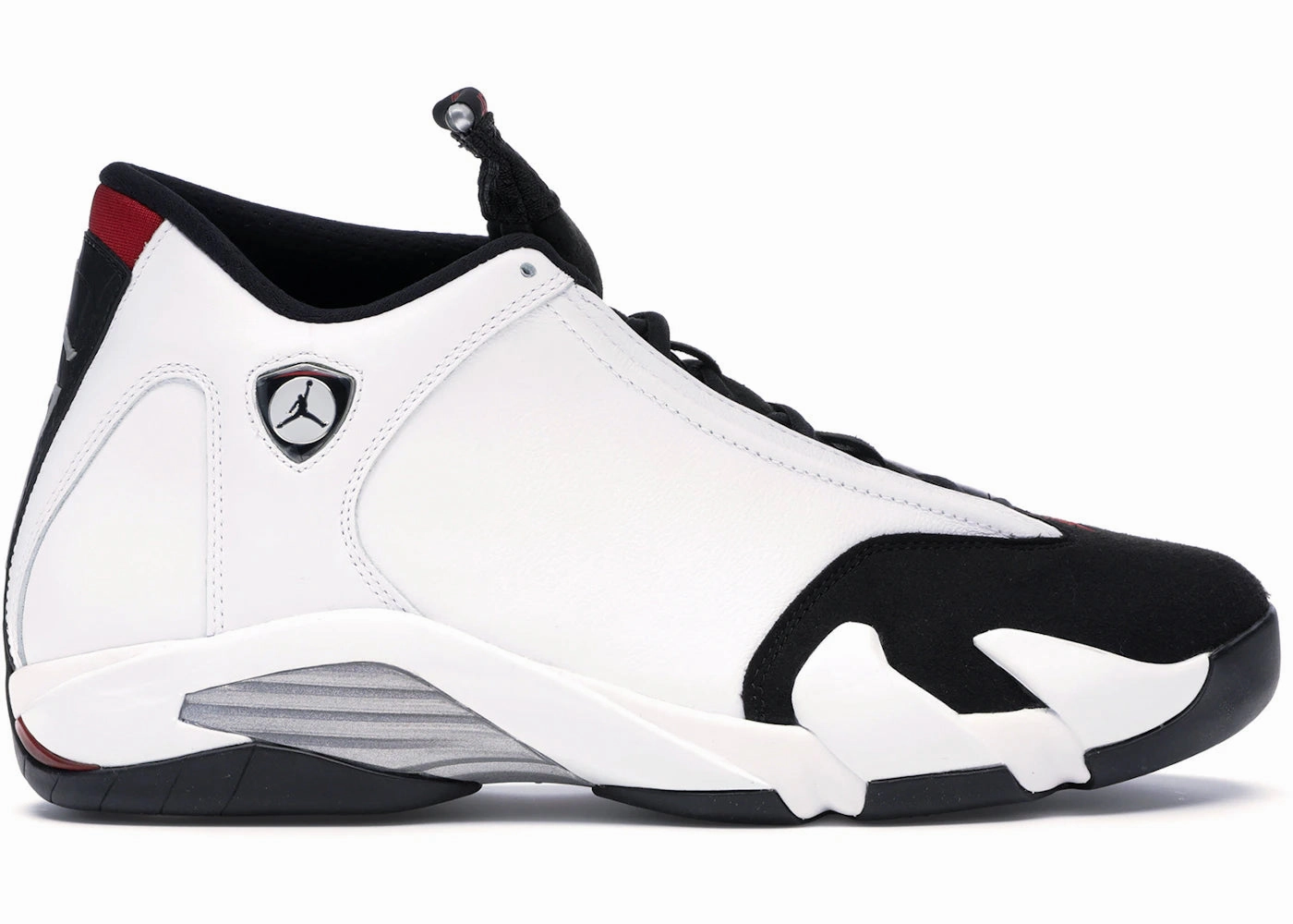 Cushioned - tongue zipper Jordan 14 Retro Black Toe (2014) (Preowned Size 13 RB)