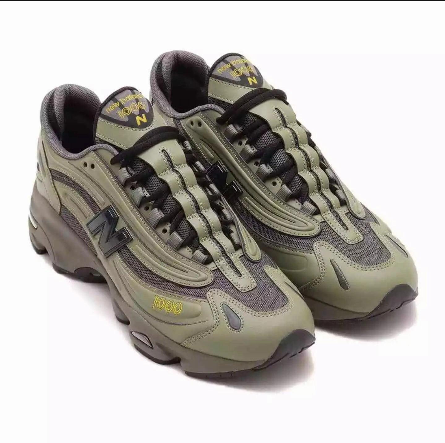 New Balance 1000 Army Green Heel Pad