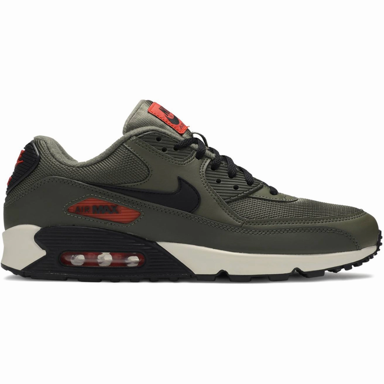 Air Max 90 Essential "Olive" (2019) Flexible Wear Breathable Airflow Design