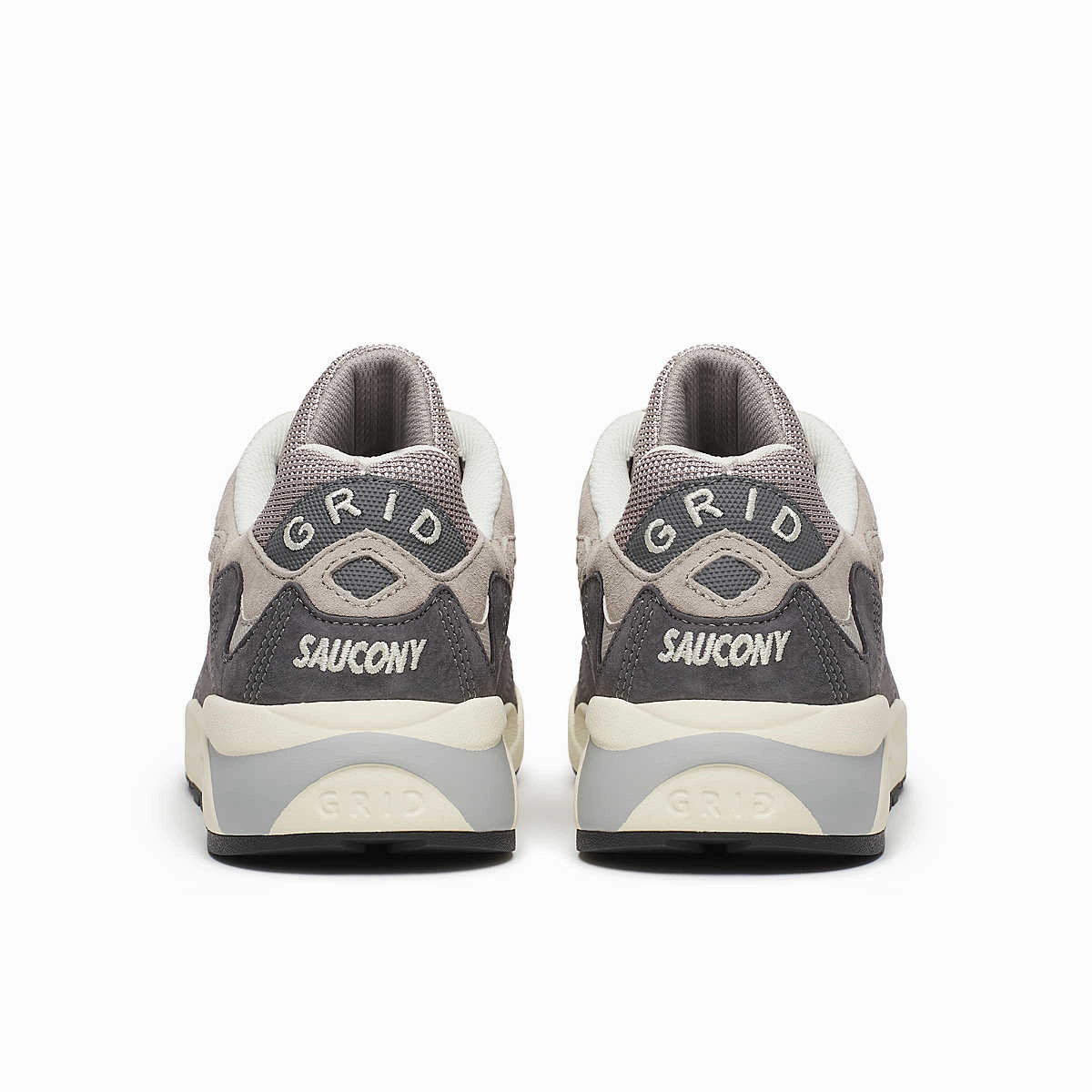 Saucony Grid Shadow 2 Essential 'Grey/Cream' flat - footed shoe accommodation