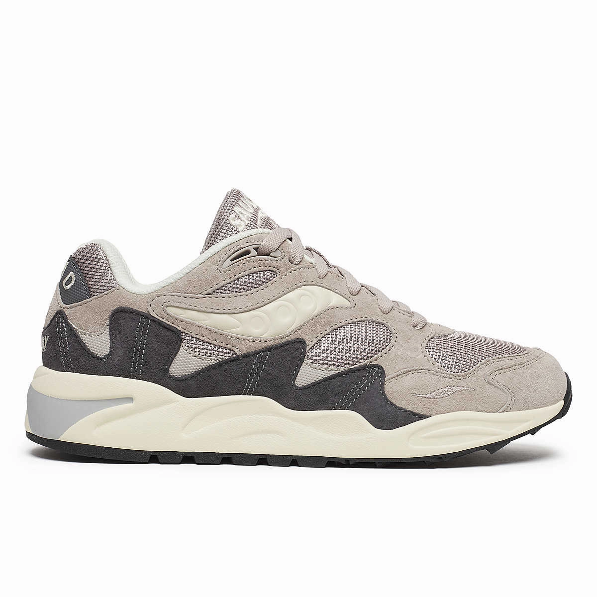 breathable - lining - breathability shoes running on gravel shoes Saucony Grid Shadow 2 Essential 'Grey/Cream'