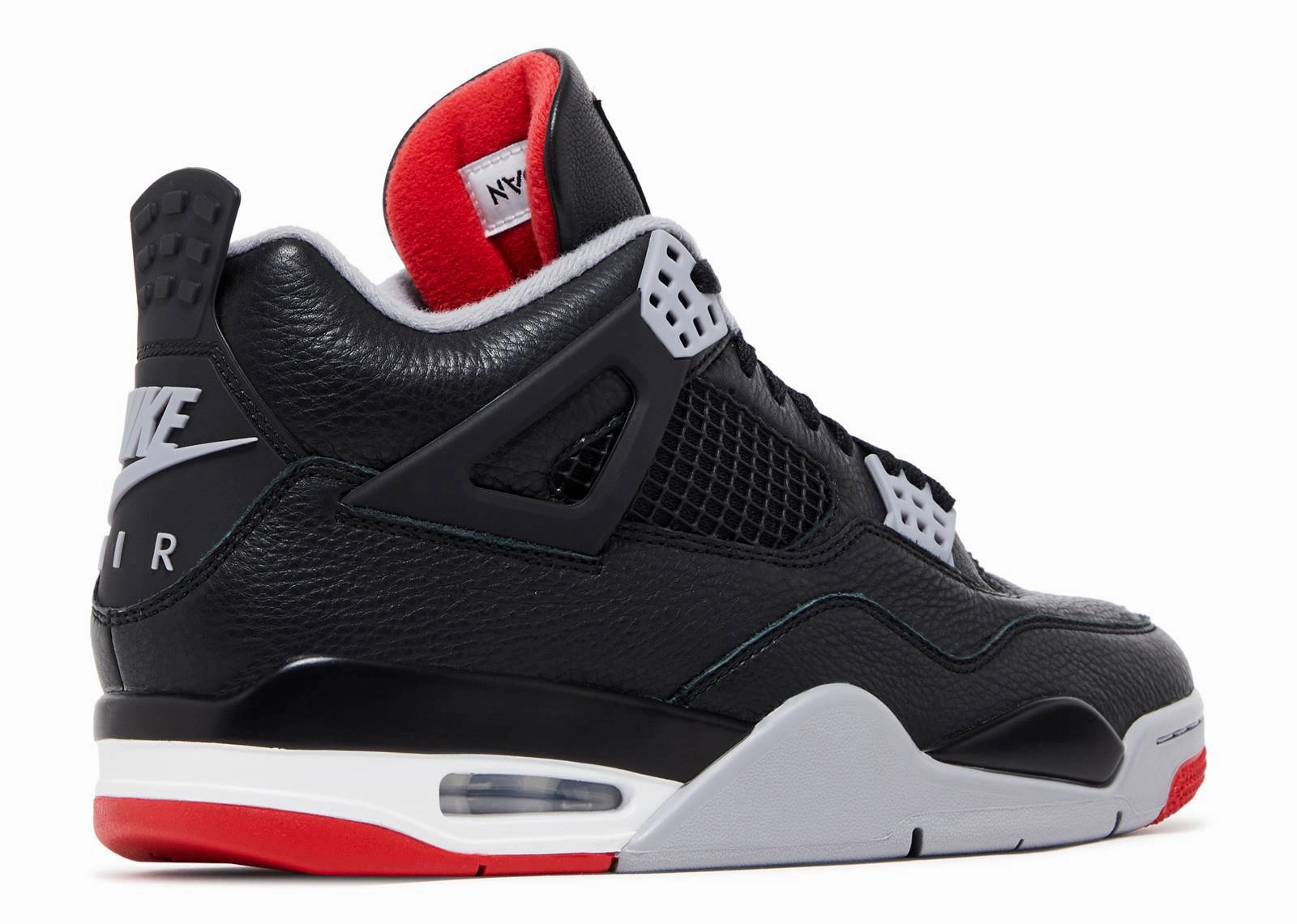 packable shoes reinforced construction Air Jordan 4 Retro "Bred Reimagined" (2024)