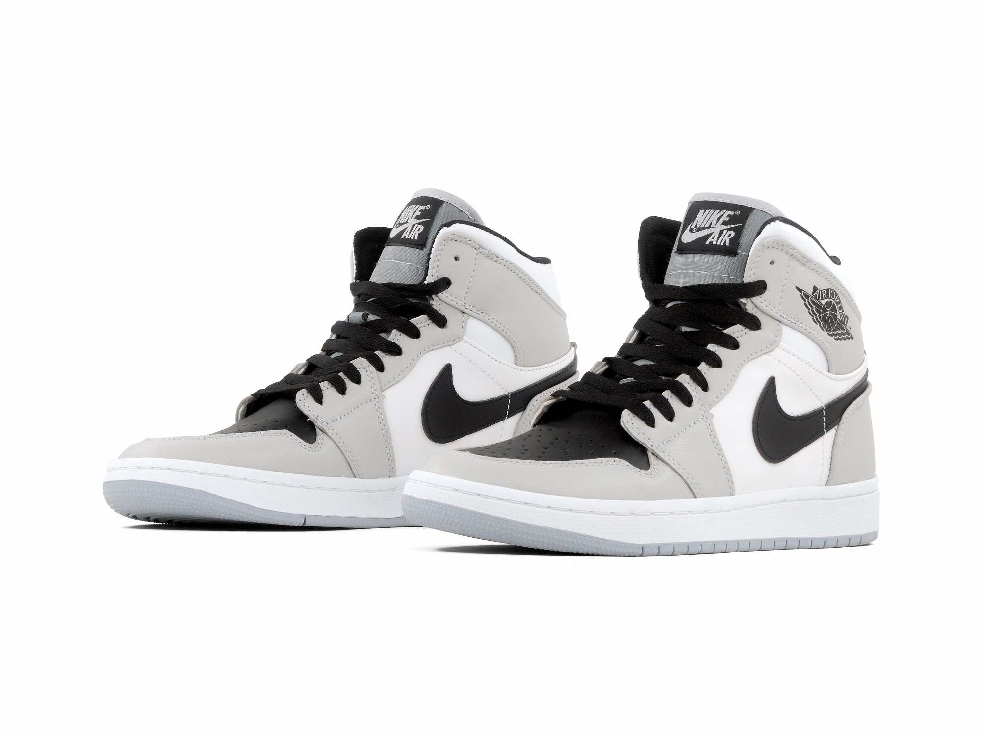 Tenis Retro 1 Gris Negro Blanco mud - running shoes