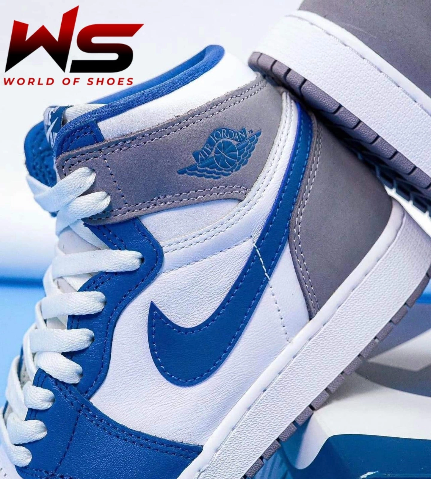 Jordan 1 Retro High OG True Blues Eco Friendly Construction