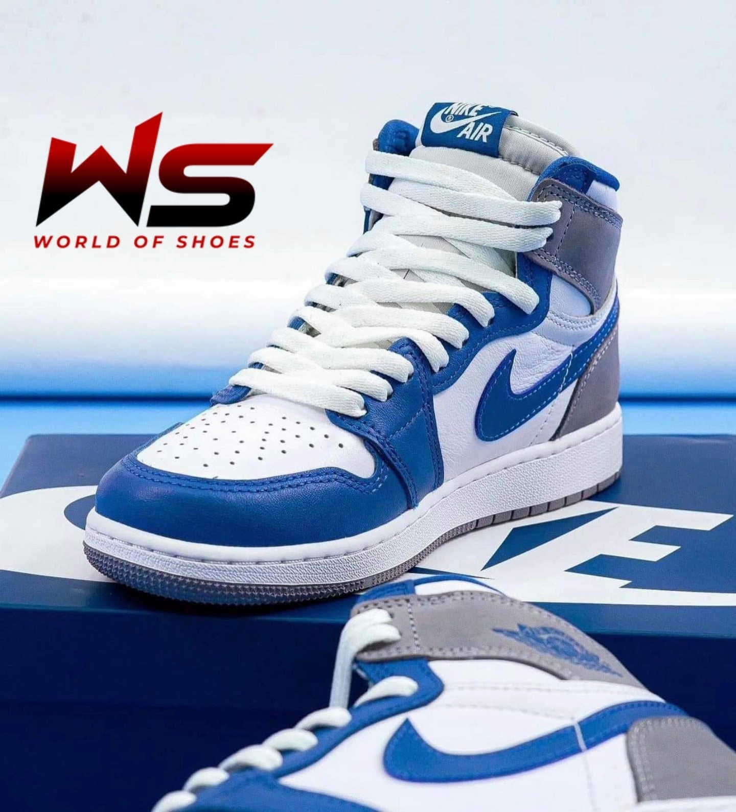 Jordan 1 Retro High OG True Blues Mesh Panel All Day Wear Comfort