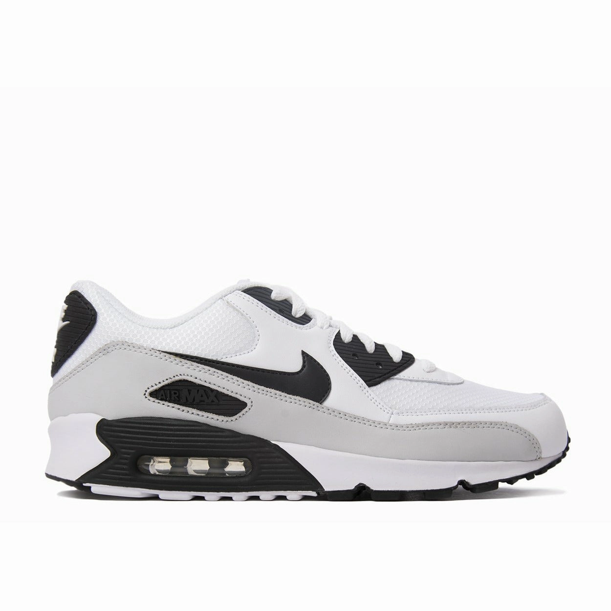 Hydrophobic Upper Material Elastic Bands Air Max 90 "White Black Grey"
