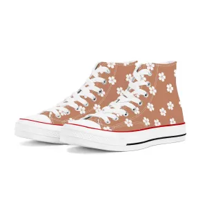 White Sakura Red Amber High Tops