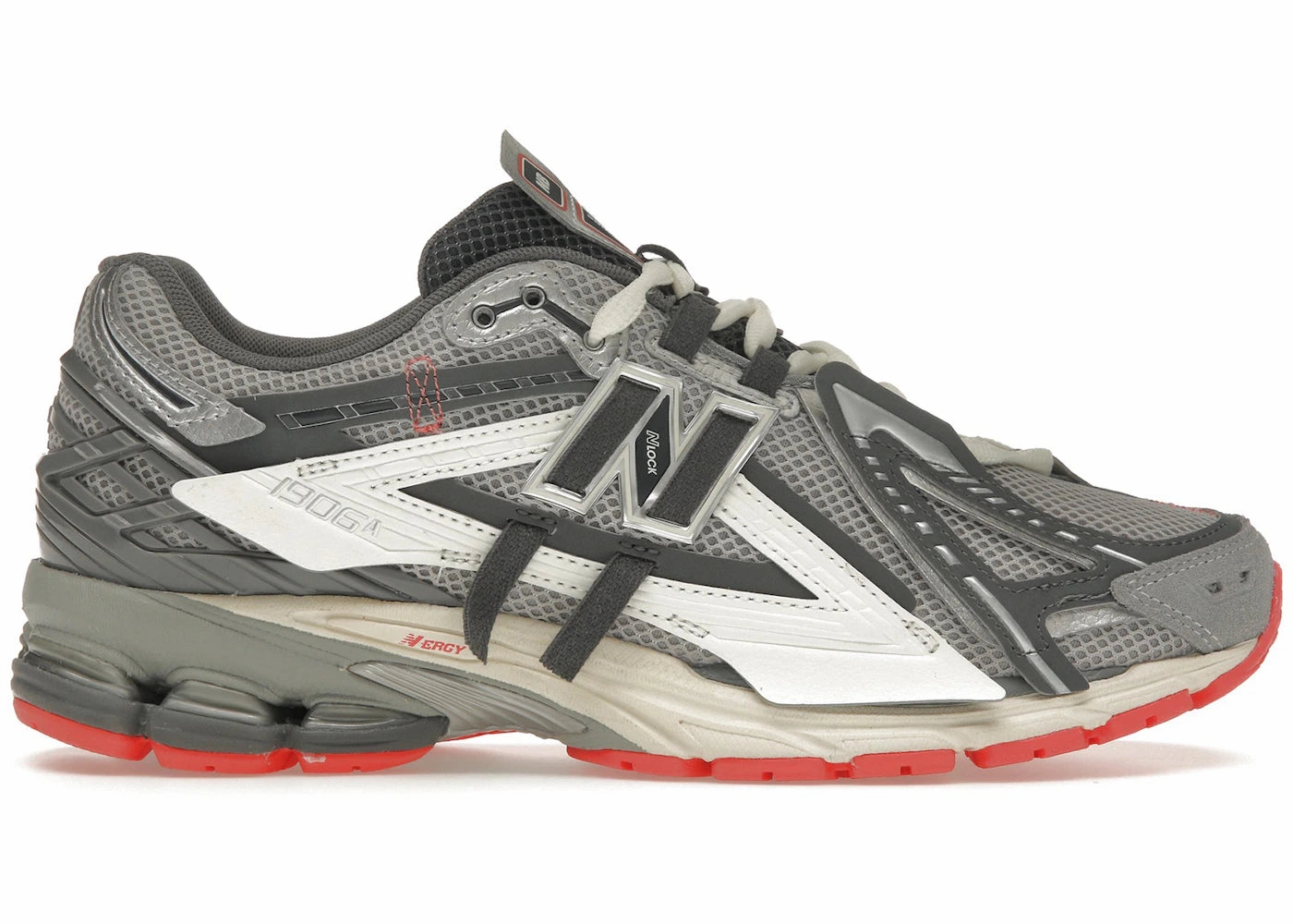 New Balance 1906ASlate Grey Drift Red Recycled Mesh Upper Daily Athlete